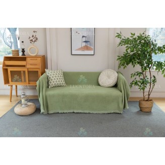 Ριχτάρι 180x180CM Lucktora Chenille C2 5 Πρασινο