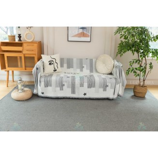 Ριχτάρι 180x180CM Lucktora Chenille C9 11 Γκρι