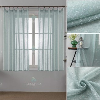 Κουρτίνα Με Τρέσσα  200x150cm Lucktora K6023-6 Πετρόλ