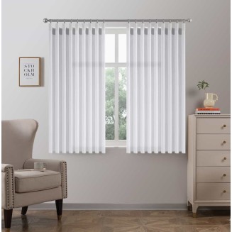 Κουρτίνα Με Τρέσσα 200x150CΜ Lucktora K6030 1 Λευκό