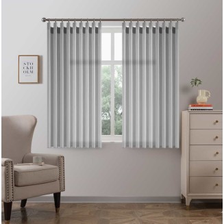 Κουρτίνα Με Τρέσσα 200x150CΜ Lucktora K6030 3 Γκρί