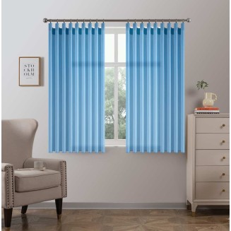 Κουρτίνα Με Τρέσσα 200x150CΜ Lucktora K6030 7 Μπλέ