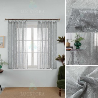 Κουρτίνα Με Τρέσσα 200x150CΜ Lucktora K6041 11 Γκρί