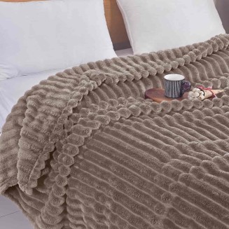 Κουβέρτα Fleece-Ριγέ -8 160X220CM Lucktora