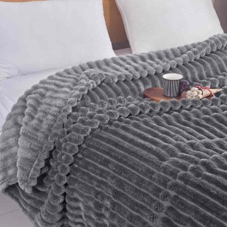 Κουβέρτα Fleece-Ριγέ -5 160X220CM Lucktora