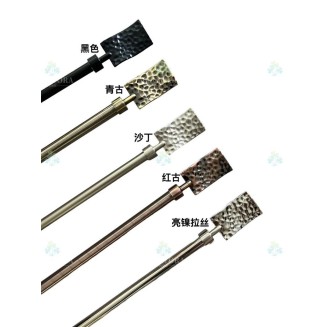 Κουρτινόξυλο Φ19Mm Μονό 120-210Cm - Sdtp Ασημι Ματ Πτυσσόμενο Lucktora