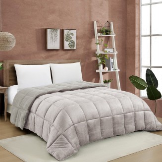 Κουβερτοπάπλωμα Μονό 160x220 Melinen Shelby Greige