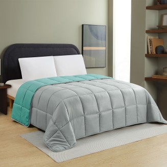 Πάπλωμα Μονό 160x220 Melinen Brooklyn Grey-Petrol