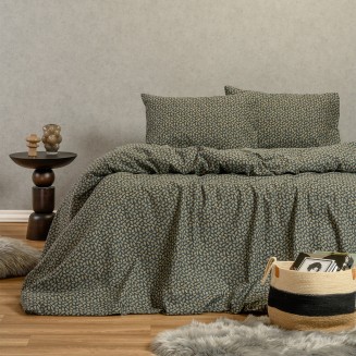 Παπλωματοθήκη Φανελένια Υπέρδιπλη 225x245 Melinen Elise Blue