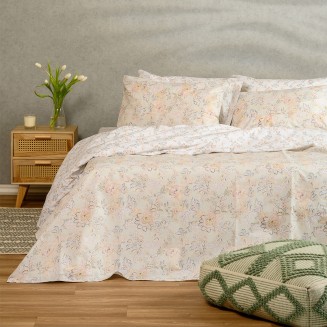 Παπλωματοθήκη Μονή 165x245 Melinen Ultra Line Aisha Aqua-Grey