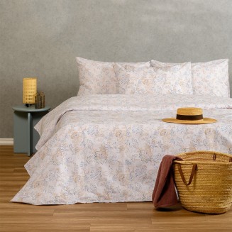 Παπλωματοθήκη Μονή 165x245 Melinen Ultra Line Aisha Blue