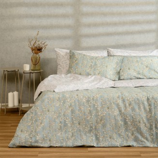 Παπλωματοθήκη Μονή 165x245 Melinen Casual Line Botan Aqua