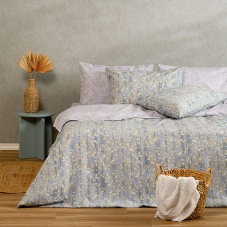 Παπλωματοθήκη Μονή 165x245 Melinen Casual Line Botan Blue