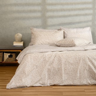 Παπλωματοθήκη Μονή 165x245 Melinen Ultra Line Olga Beige