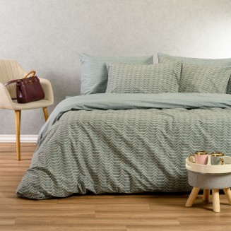 Παπλωματοθήκη Μονή 165x245 Melinen Ultra Line Paris Aqua