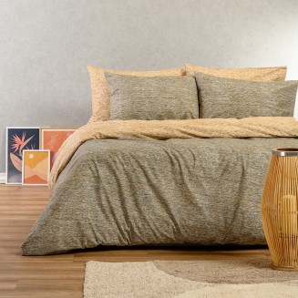 Παπλωματοθήκη Μονή 165x245 Melinen Casual Line Rafaelo Beige
