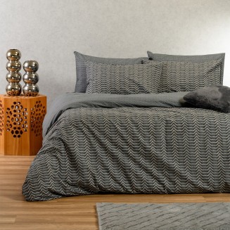 Παπλωματοθήκη Υπέρδιπλη 225x245 Melinen Ultra Line Paris Anthracite