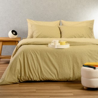 Παπλωματοθήκη Υπέρδιπλη 225x245 Melinen Ultra Line Samuele Olive-Beige