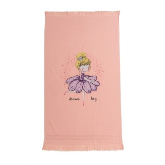 Πετσέτα Θαλάσσης Παιδική 70x120 Melinen Ballerina Pink