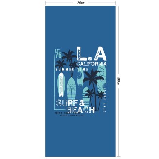 Πετσέτα Θαλάσσης Παιδική 75x150 Melinen Surf & Beach Blue