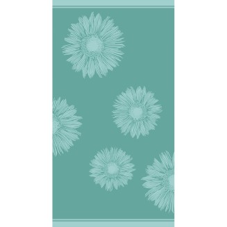 Πετσέτα Θαλάσσης 86x160 Melinen Flower Aqua