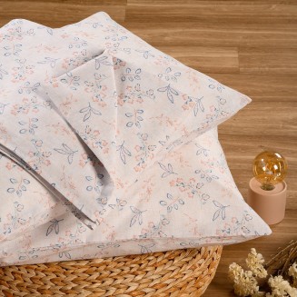 Σεντόνι Σετ 2 Τεμ. Μονό Με Λάστιχο 100x200+32 Melinen Ultra Line Mini Aisha Blue