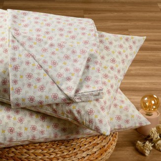 Σεντόνι Σετ 2 Τεμ. Μονό Με Λάστιχο 100x200+32 Melinen Casual Line Mini Chloe Aqua