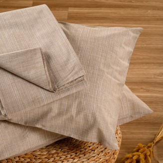 Σεντόνι Σετ 2 Τεμ. Μονό Με Λάστιχο 100x200+32 Melinen Casual Line Mini Mateo Beige