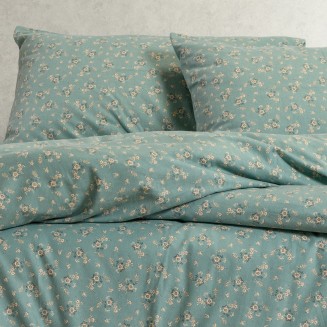 Μαξιλαροθήκες Σετ 2 Τεμαχίων Φανέλα 53x72 Melinen Fay Petrol