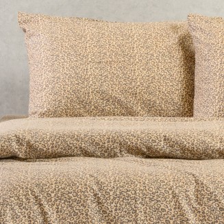 Μαξιλαροθήκες Σετ 2 Τεμαχίων Φανέλα 53x72 Melinen Keshia Beige