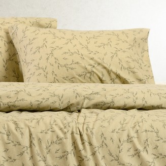 Μαξιλαροθήκες Σετ 2 Τεμαχίων Φανέλα 53x72 Melinen Poppy Pastel Olive