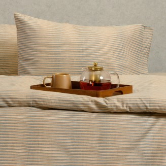 Μαξιλαροθήκες Σετ 2 Τεμαχίων Φανέλα 53x72 Melinen Trinity Petrol