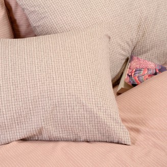 Μαξιλαροθήκες Σετ 2 Τεμαχίων Πανωσέντονου 50x70 Melinen Casual Line Davide Rose