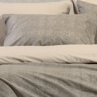 Μαξιλαροθήκες Σετ 2 Τεμαχίων Πανωσέντονου 50x70 Melinen Ultra Line Luca Grey