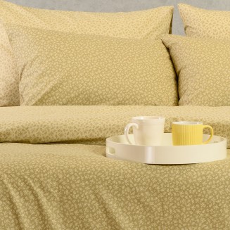 Μαξιλαροθήκες Σετ 2 Τεμαχίων Πανωσέντονου 50x70 Melinen Ultra Line Samuele Olive-Beige