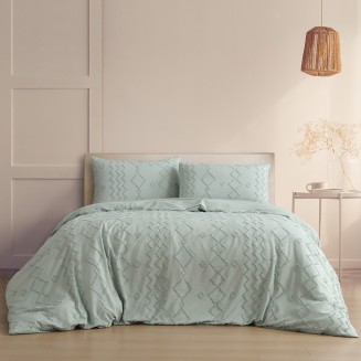 Παπλωματοθήκη Σετ 3Τμχ Υπέρδιπλη 225x240 Melinen Luna Aqua