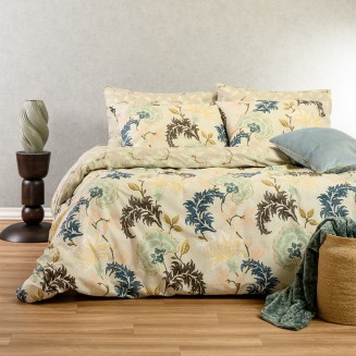 Σεντόνια Σετ King Size Με Λάστιχο 180x200+32 Melinen Ultra Line Alessandro Blue