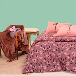 Σεντόνια Σετ Μονά 170x270 Melinen Dance Mauve Kids Line