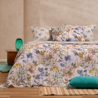 Σεντόνια Σετ Μονά 170x270 Melinen Casual Line Elrod Blue