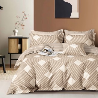 Σεντόνια Σετ Υπέρδιπλα Με Λάστιχο 165x200+30 Melinen Prime Line Mabel