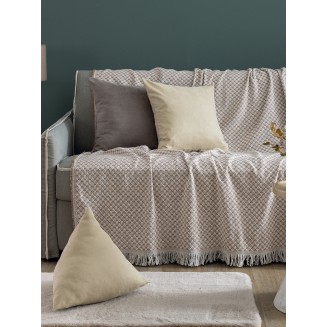 Μαξιλαροθήκη Διακοσμητική 45x45 Palamaiki AS103 Moka