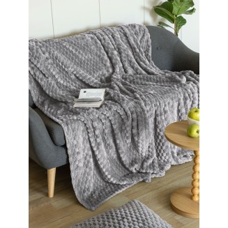Κουβέρτα Fleece Μονή 160x220 Palamaiki Aster Grey