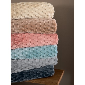 Κουβέρτα Fleece Μονή 160x220 Palamaiki Aster Jade