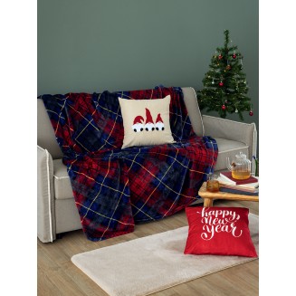Κουβέρτα Fleece Μονή 160x220 Palamaiki Claus