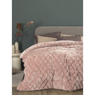 Κουβερτοπάπλωμα King Size 240x260 Palamaiki Nadine/5 Pink