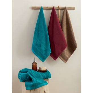 Πετσέτα Μπάνιου 80x160 Palamaiki Towels Collection Roke Moka