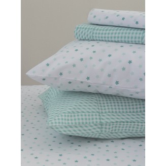 Σεντόνι Μεμονωμένο Μονό Με Λάστιχο 110x200+35 Palamaiki BB101 Aqua