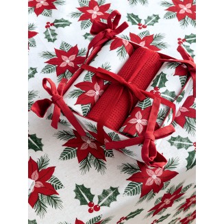 Πετσέτες Κουζίνας Σετ 3 Τεμαχίων 40x70 Palamaiki Με Καλάθι Christmas Collection CC101