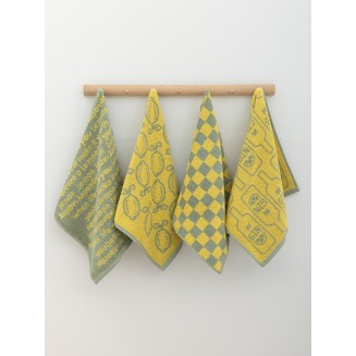 Πετσέτες Κουζίνας Σετ 4 Τεμαχίων 40x60 Palamaiki Kitchen Towels Jack 100