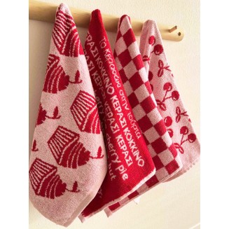 Πετσέτες Κουζίνας Σετ 4 Τεμαχίων 40x60 Palamaiki Kitchen Towels Jack 103